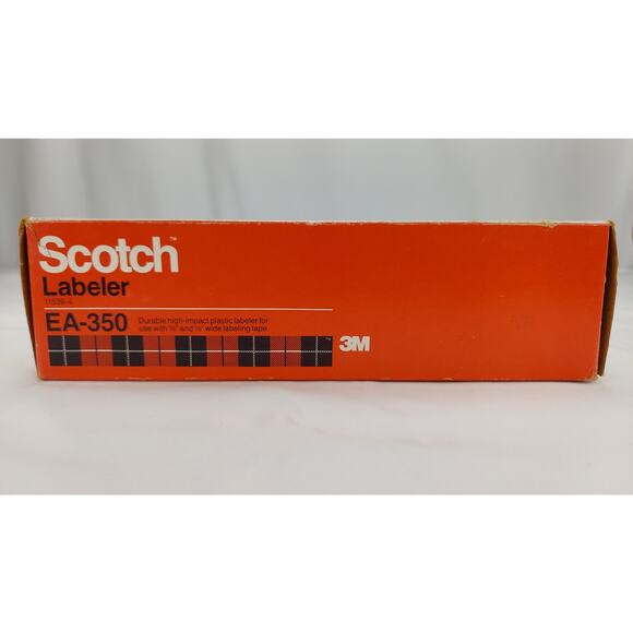Vintage Scotch Label Maker EA-350 Label Maker Alphabet & Numbers Dial USA Tested - Picture 2 of 8